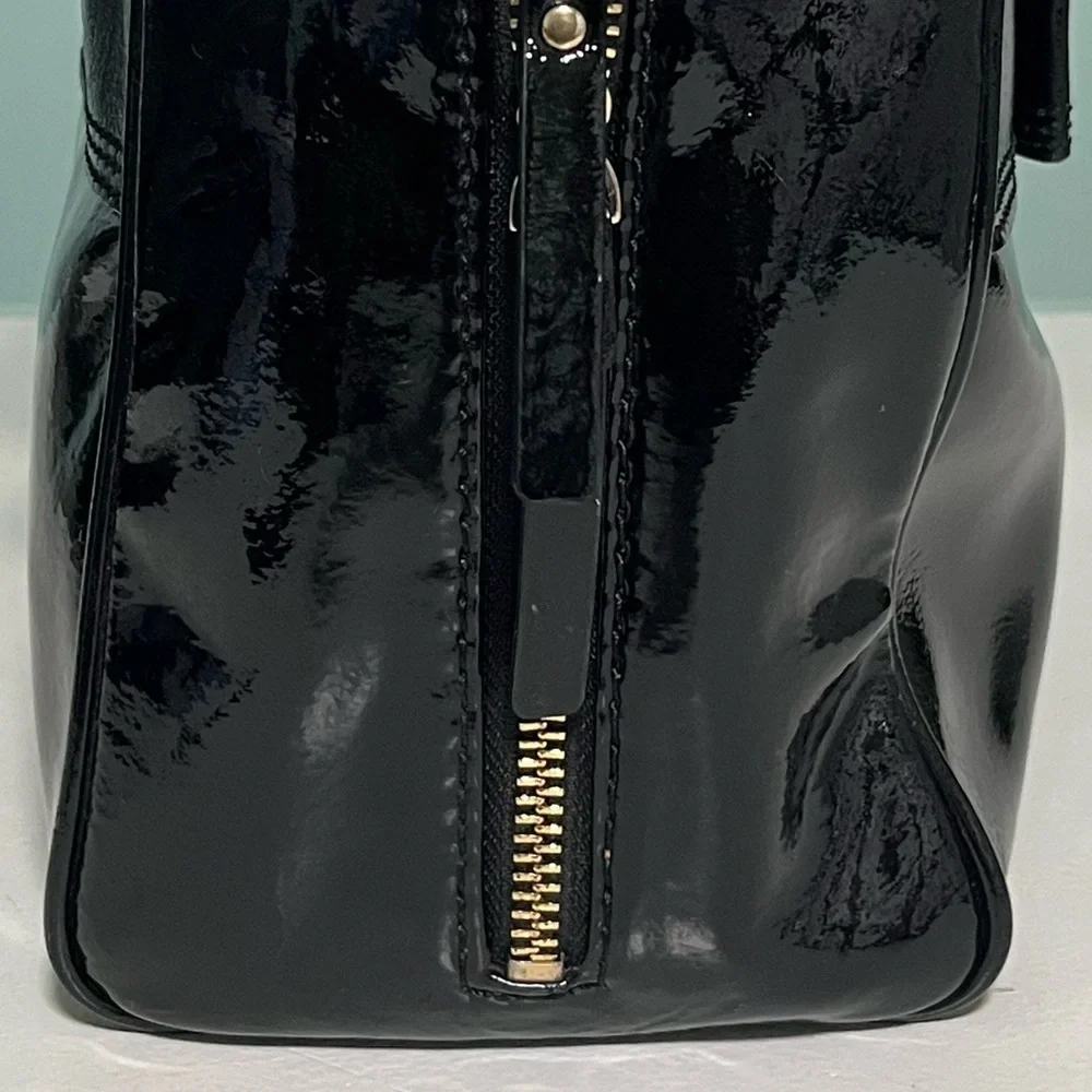 KATE SPADE 'PRIMROSE HILL - Black patent leather Satchel GOLDIE' BAG